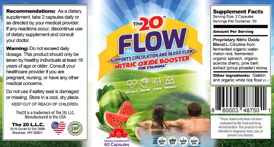 The 20 Flow Supplement Facts